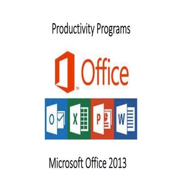 Productivity program word assignment 1