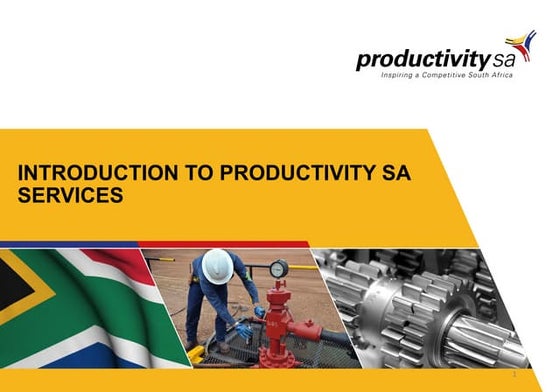 Introduction to Productivity SA presentation with GAD