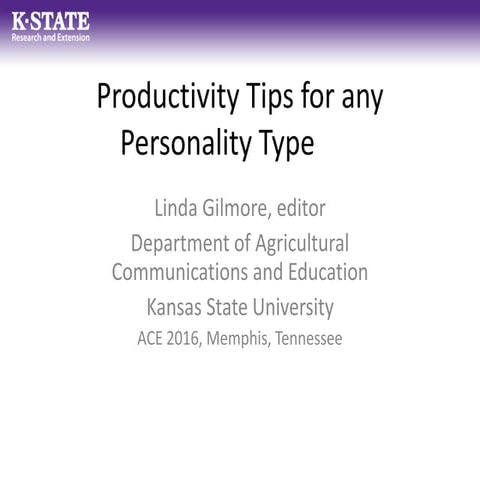 Productivity Tips for any Personality Type