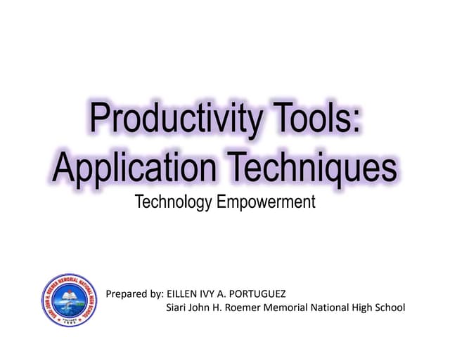 Productivity tools