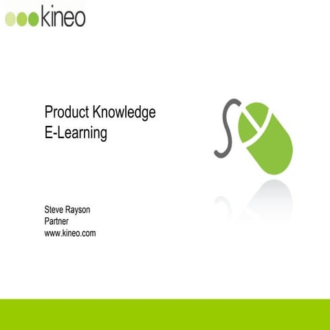 Product Knowledge E-Learning