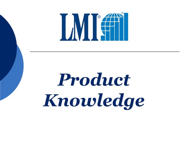 Product Knowledge