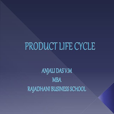 Product life cycle