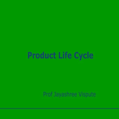 Product life cycle1_ppt