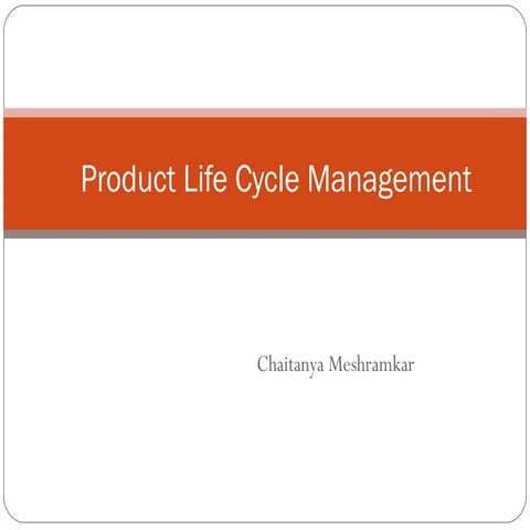 Product Life Cycle Management