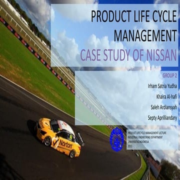 Product life cycle management case study of nissan