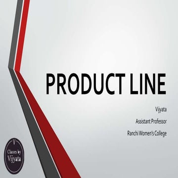 Product Line and Product Mix decisions