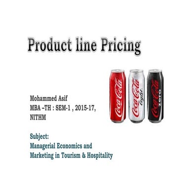 Product line pricing