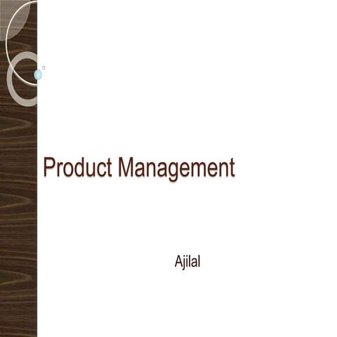 Product management