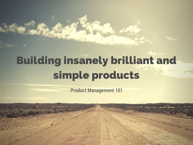 Product Management 101 Ppt Product Management 101 Ppt