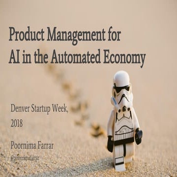 Product Management for AI in the Automated Economy