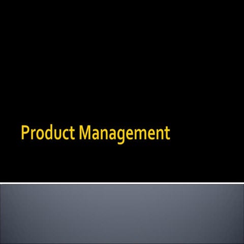 Product management(pbm)