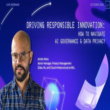 Driving Responsible Innovation: How to Navigate AI Governance & Data Privacy