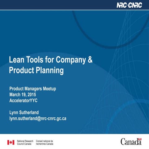 Product Managers Meetup Calgary March 2015