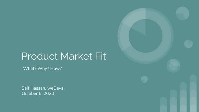 Product Market Fit - How to know your product is market fit