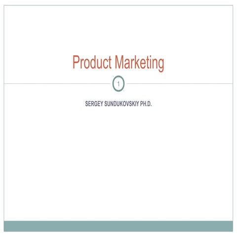 Product Marketing