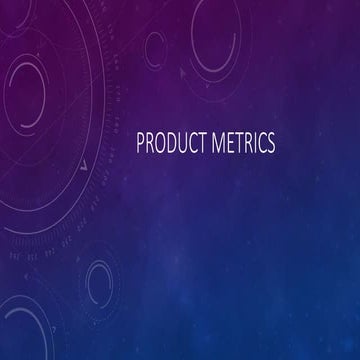 Product Metrics