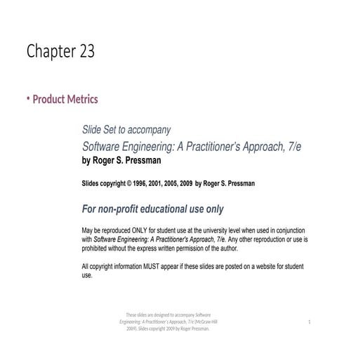 Software Theory product metrics 2024R.ppt