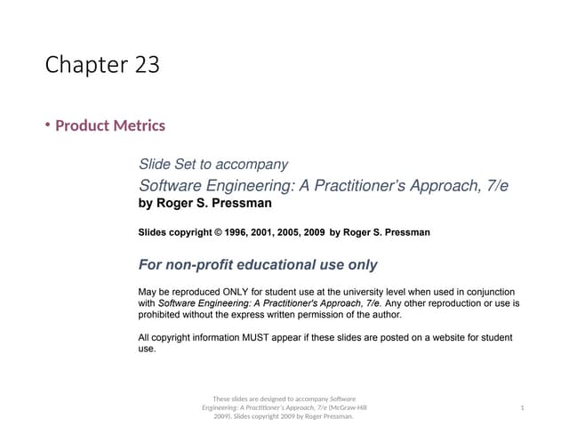 Software Theory product metrics 2024R.ppt