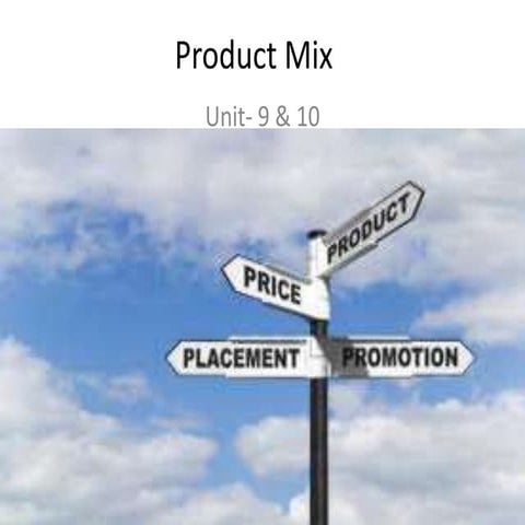 Product mix
