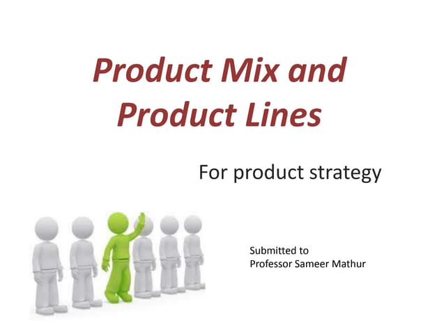 product mix and product lines