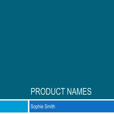 Product names