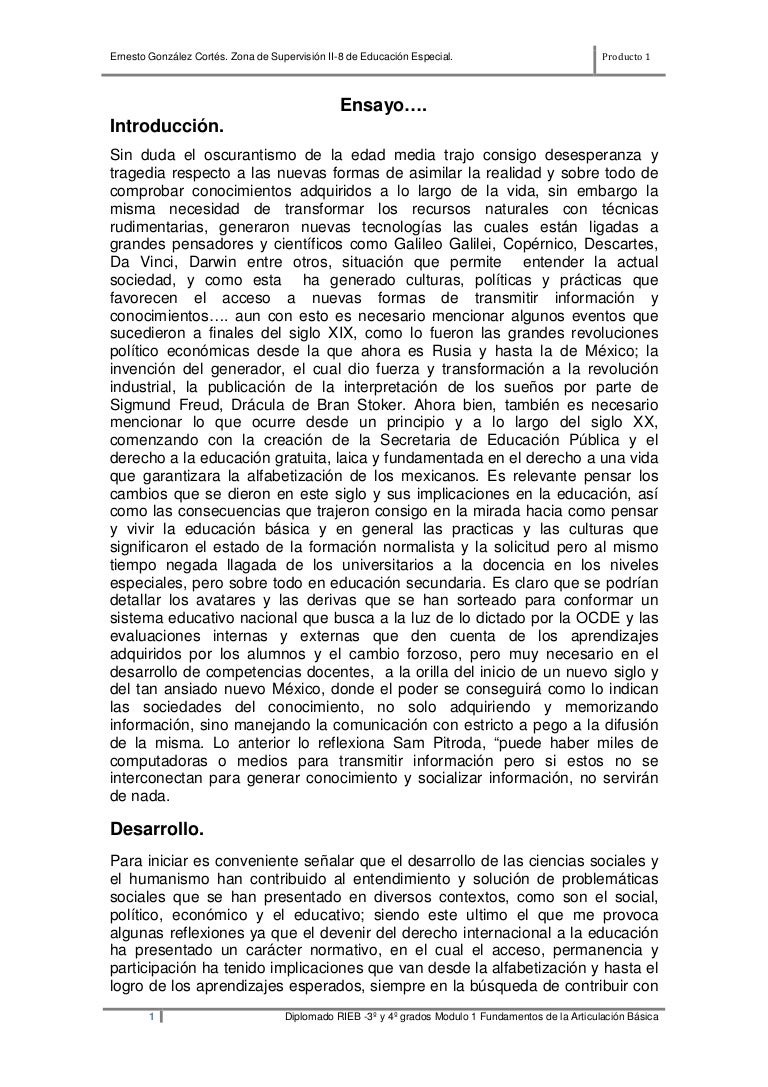 Producto 1 escrito de 4 cuartillas