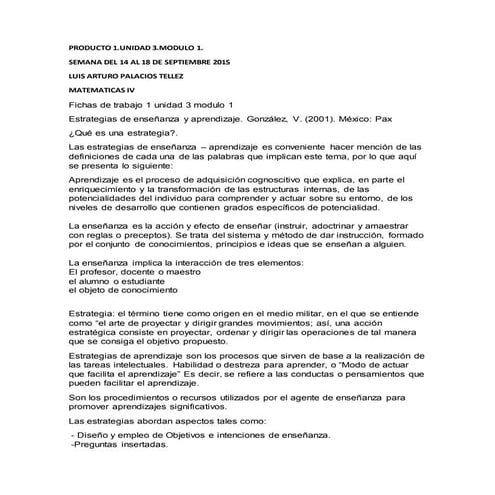 Estrategias de enseñanza o estrategias de aprendizaje | PDF