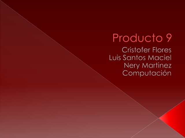 Producto 9 cloud computing