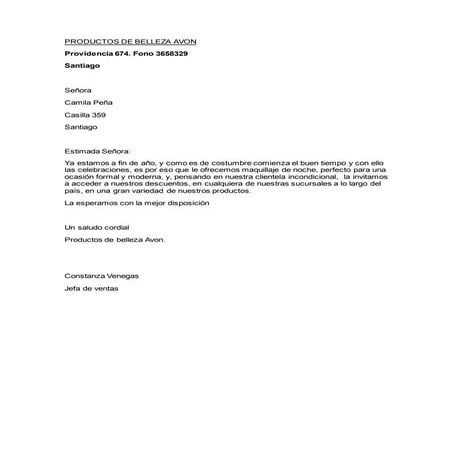 Productos de belleza avon