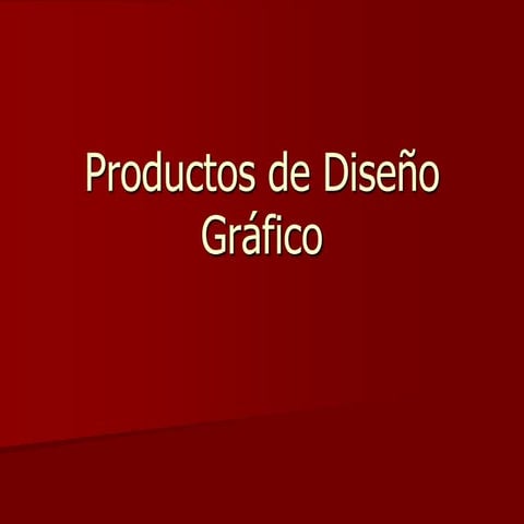 Productos de diseño gráfico