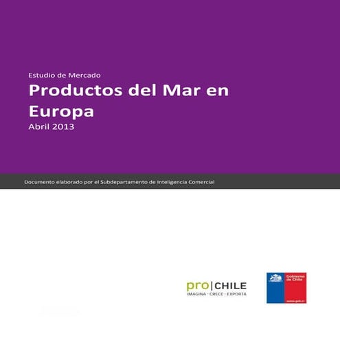 Productos del mar en Europa