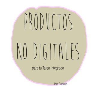 Productos no digitales para Tareas ...