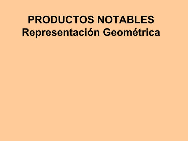 Productos notables