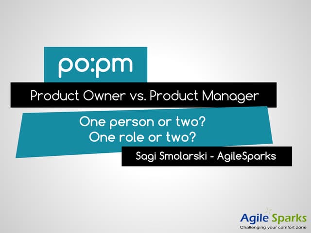 Product Owner vs Product Manager