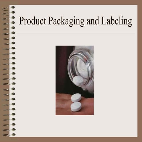 Product Packaging and Labeling detail explanation about the packaging, labell...