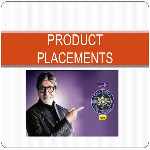 Product placements in Movies | PPT