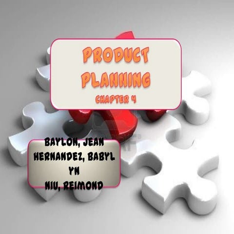 Product planning complete Mktg7 Reporter #1 Finals