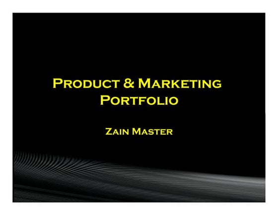 Product portfolio 2013