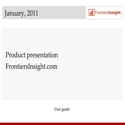 Product Presentation FrontiersInsight