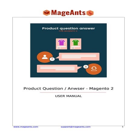 Product questions answers for magento 2