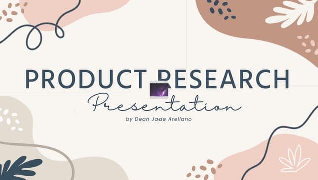 Product Research Presentation
