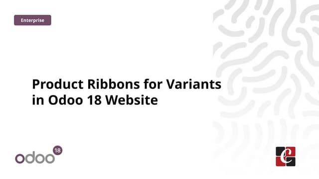 Product Ribbons for Variants in Odoo 18 Website