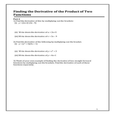 Product rule