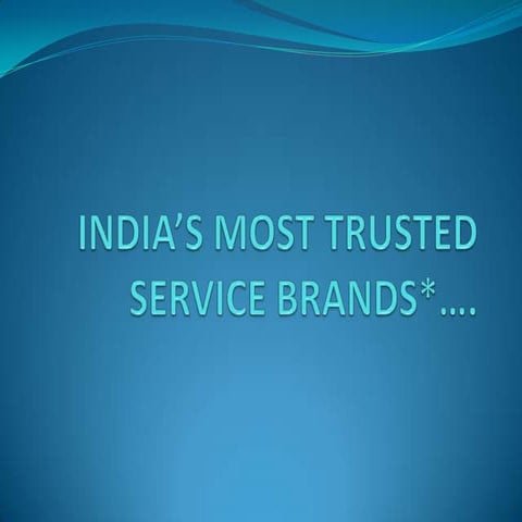 Best service brands in India