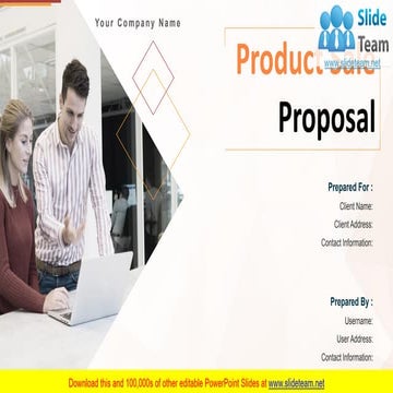 Product Sale Proposal PowerPoint Presentation Slides
