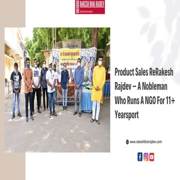 Rakesh Rajdev – The Founder Of Many Companies And NGO.pptx
