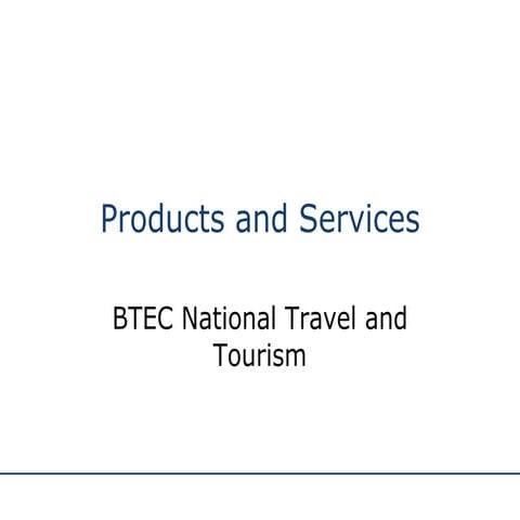 Products And Services