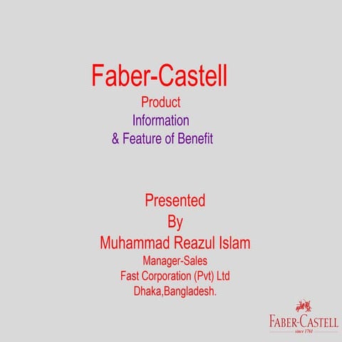 Products information of faber castell
