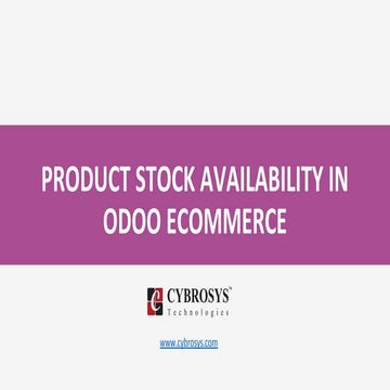 Product stock availability in odoo ecommerce
